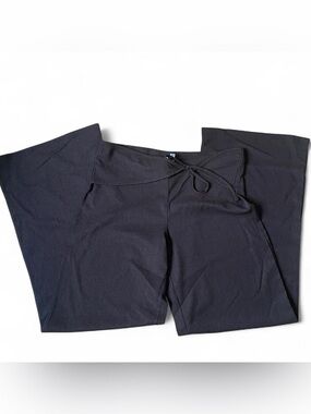 H&M Brown Wide-Leg Tie-Waist Flowy Pants